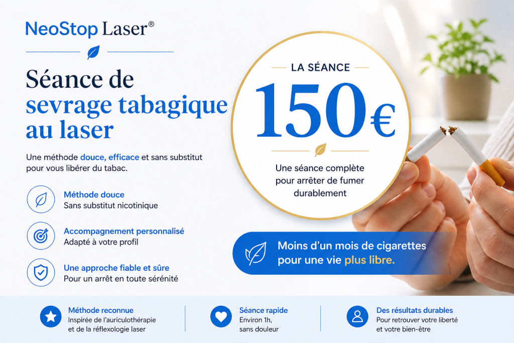 prix arrêt du tabac laser NeoStop Laser accompagnement