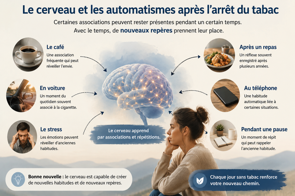 Le cerveau oublie-t-il la cigarette après l’arrêt du tabac